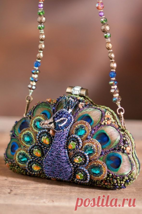 peacock purse | Bags &amp; beads