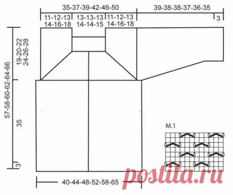 Схема вязания Весенний жакет Волны DROPS 137-9 Waves