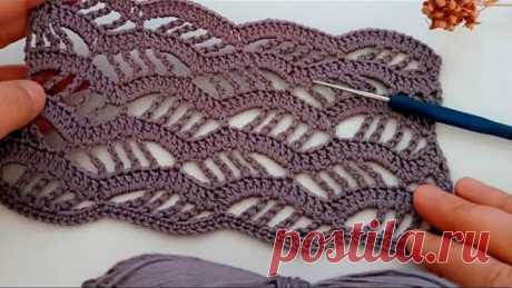 This is crochet new design! only 4 rows easy! openwork crochet pattern