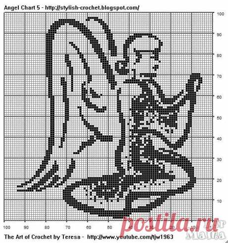 Ангелочки - схемы филейного вязания крючком - ЯрМама - ярославский портал для родителей и детей.