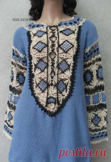 Вязание + ткань Замечательные модели от TALITA Соловьёва | Варварушка-Рукодельница