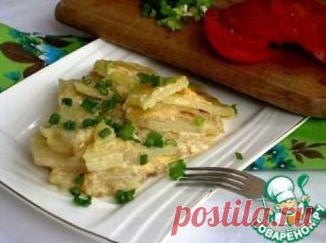 Картофельно-луковая запеканка - кулинарный рецепт