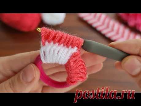 Wow! 😲 INCREDIBLE! Super Easy Tunisian Knitting - How to make an easy crochet knitting pattern.