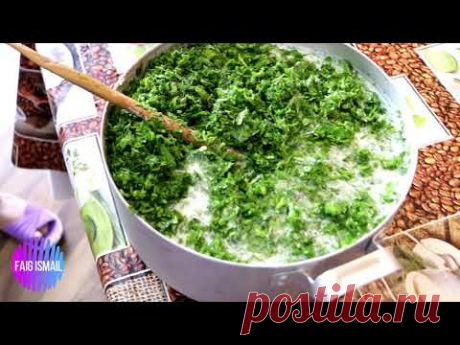 Довга кисломолочный суп Классика Азербайджанской кухни