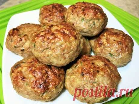 КУРИНЫЕ КОТЛЕТЫ ДИЕТИЧЕСКИЕ в духовке без яиц, хлеба и картофеля.  Dietary Chicken Meat Balls.