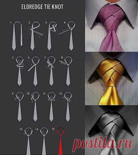 Завяжем галстук по-новому.