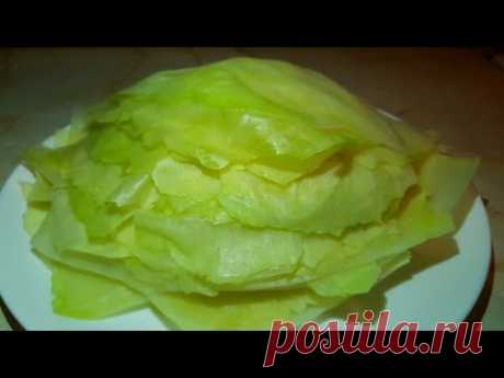 (4804) Капустные листья-как подготовить для голубцов цыганка готовит. Gipsy cuisine. - YouTube