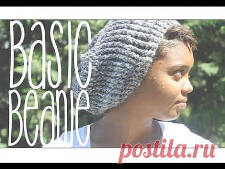 ▶ Basic Slouchy Beanie - YouTube