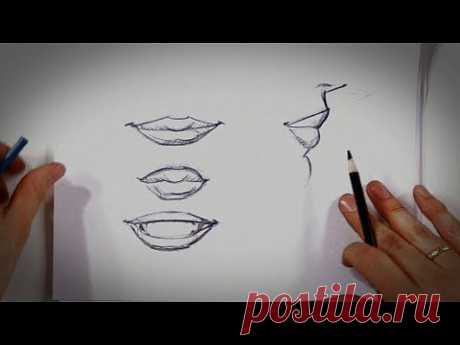 How to Draw Lips | Drawing Tips - YouTube