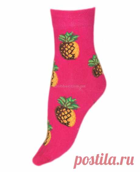 Демисезонные носки с рисунком ананасов