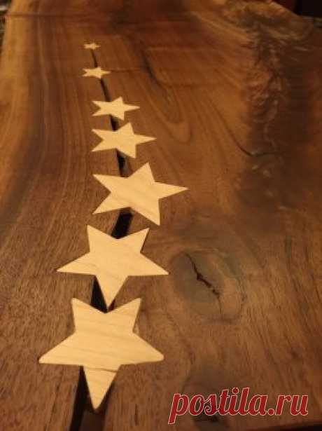 Деревянная столешница со звездами своими руками — Своими руками