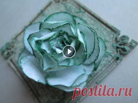 Скрапбукинг / Ажурная роза / Цветы из бумаги своими руками / openwork rose paper Видео как сделать из бумаги цветок - ажурную розу. Используется для скрапбукинга, при изготовлении открыток и других изделий.Композиция "Dream Cu...