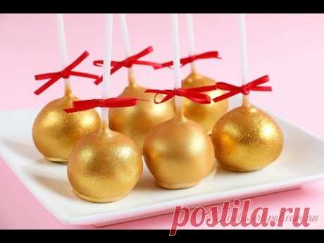 How To Make Gold Cake Pops- Rosie's Dessert Spot