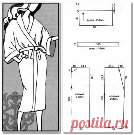 Разные варианты махровых халатов: выкройки — Сделай сам, идеи для творчества - DIY Ideas