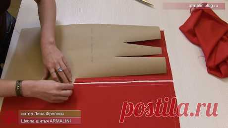Упрощенный способ соединения юбки с подкладкой | видео-уроки по шитью