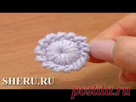 Crochet Button Tutorial 6 Вязание ягодки крючком
