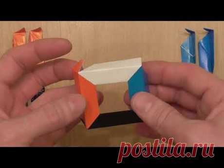 Как сделать куб оригами, How to make an origami cube
