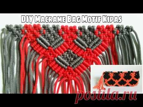 DIY Macrame Bag || Tutorial Tas Tali Kur Motif Kipas