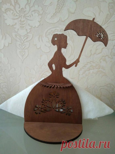 Napkin holder Girl with umbrella. Gift for women. | Etsy