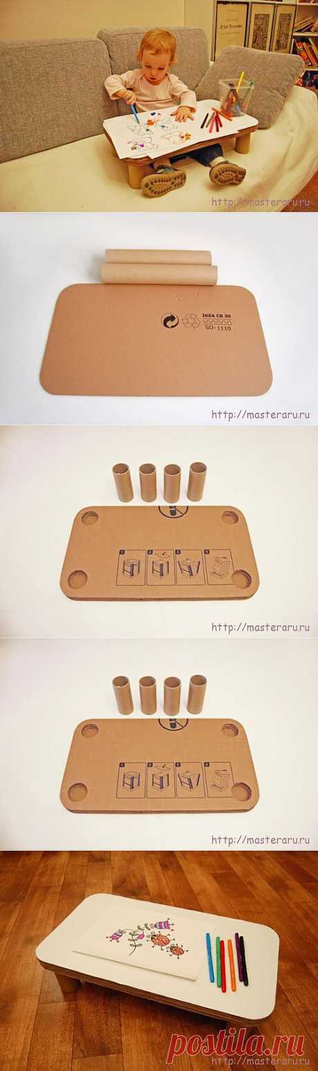Как сделать детский столик на диван. Мастер-класс. | masteraru.ru