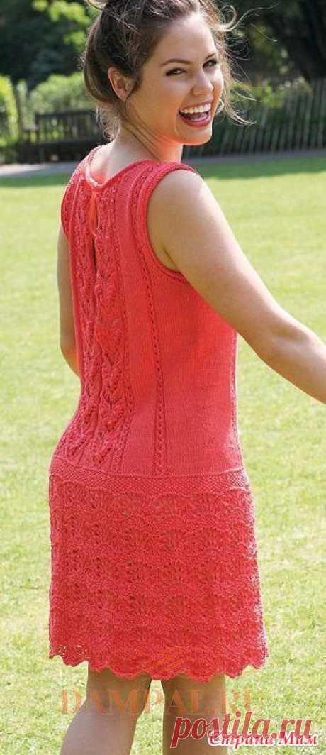 Ажурное летнее платье спицами - Вязание - Страна Мам