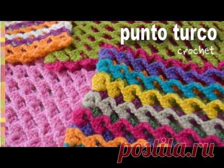 Punto turco a crochet: ¡reversible, elástico, 3D y de una sola hilera! - Tejiendo Perú