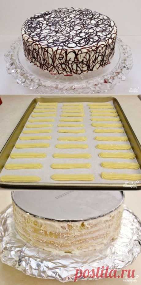 Торт &quot;Дамские пальчики&quot; - пошаговый кулинарный рецепт с фото на Повар.ру