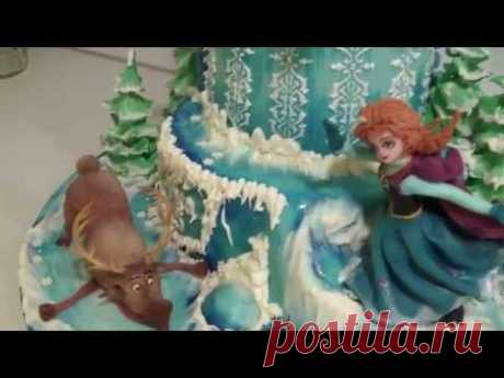 Торт "Холодное сердце", часть4 (Frozen, part4)