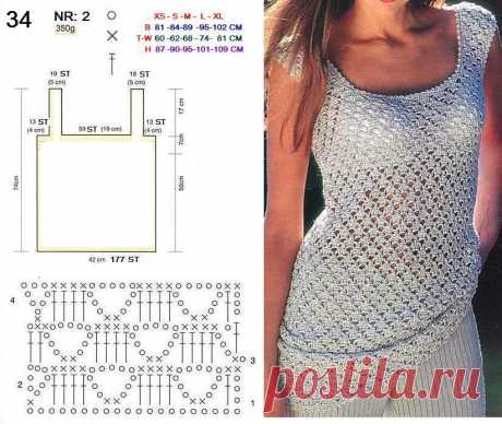 летняя блузка крючком со схемами: 21 тыс изображений найдено в Яндекс.Картинках