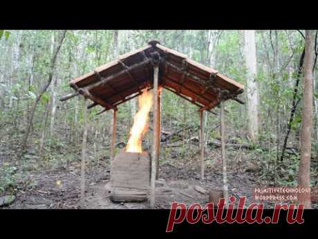 Primitive Technology: Barrel Tiled Shed