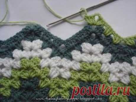 Crochet Granny Squares and Stripes в Pinterest