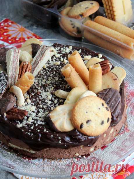 Шоколадный торт без выпечки — рецепт с фото пошагово