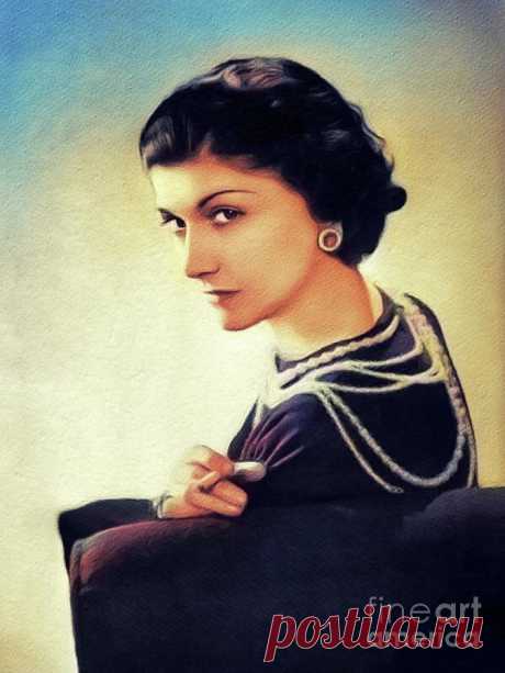 Coco Chanel by Esoterica Art Agency Coco Chanel Painting by Esoterica Art Agency