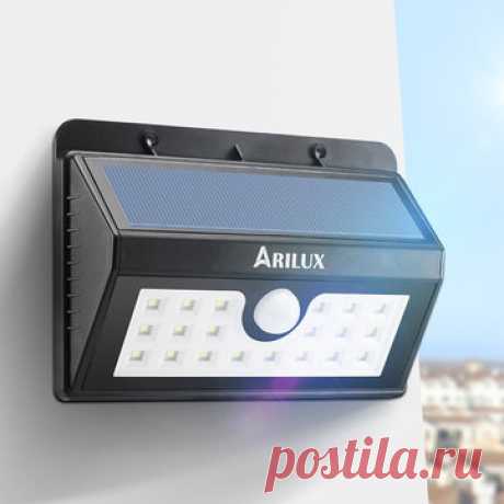 ARILUX® AL-SL09 Solar Power 24 светодиодный водонепроницаемый с ИК-датчиком движения настенный светильник Продается на Banggood.com