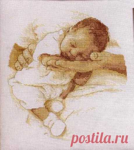 Схемы вышивки крестом младенец  в - на сайте 5va.ru