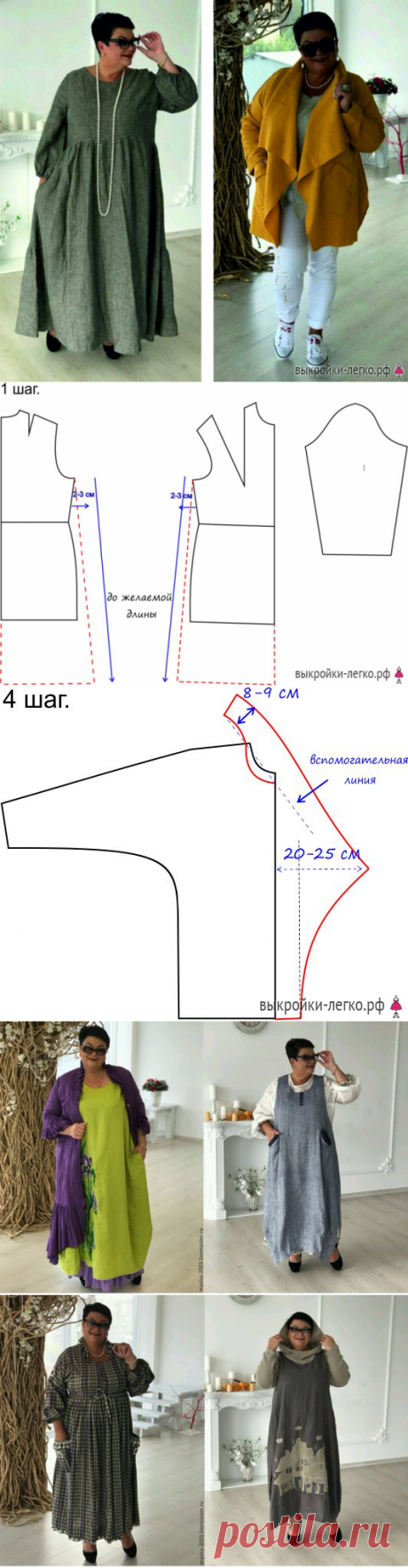 [Шитье] Одежда больших размеров... Просто и стильно! Мастер-класс + вдохновляющие идеи