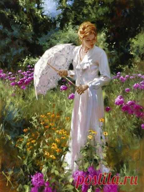 The luminescent beauty and lyrical quality of Richard S Johnson’s work is what captivates collectors today. Old Masters technical virtuosity, pre-Raphael romanticism, and contemporary expressionism and abstraction all combine to create his unique works of touching depth and artistry.