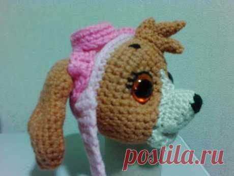 Скай "Щенячий патруль", ч.1. Sky "Puppy Patrol", р.1.  Amigurumi. Crochet.  Амигуруми.