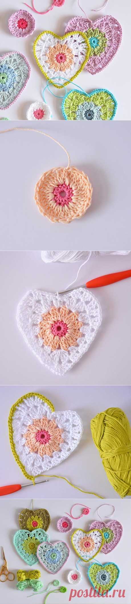 Сердце шаг Бабушка шик за шагом учебник :: | CrochetObjet по MoMalron