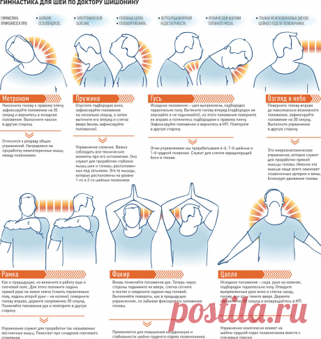 5 упражнений для шеи, которые убирают зажимы и нормализуют давление  Для многих людей шейный отдел позвоночника является проблемной зоной.
Особенно часто с этой проблемой сталкиваются офисные работники, водители и фрилансеры, много времени проводящие перед экраном компьютера.
У некоторых голова постоянно находится в одном положении, в котором затрудняется кровообращение в шее и возникает мышечный спазм.
В результате этого возникают дискомфортные ощущения, скованность и болевые синдромы.
Показа…