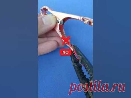 Remember this tip! How to securely connect Crocodile Clips to a wire? #shorts