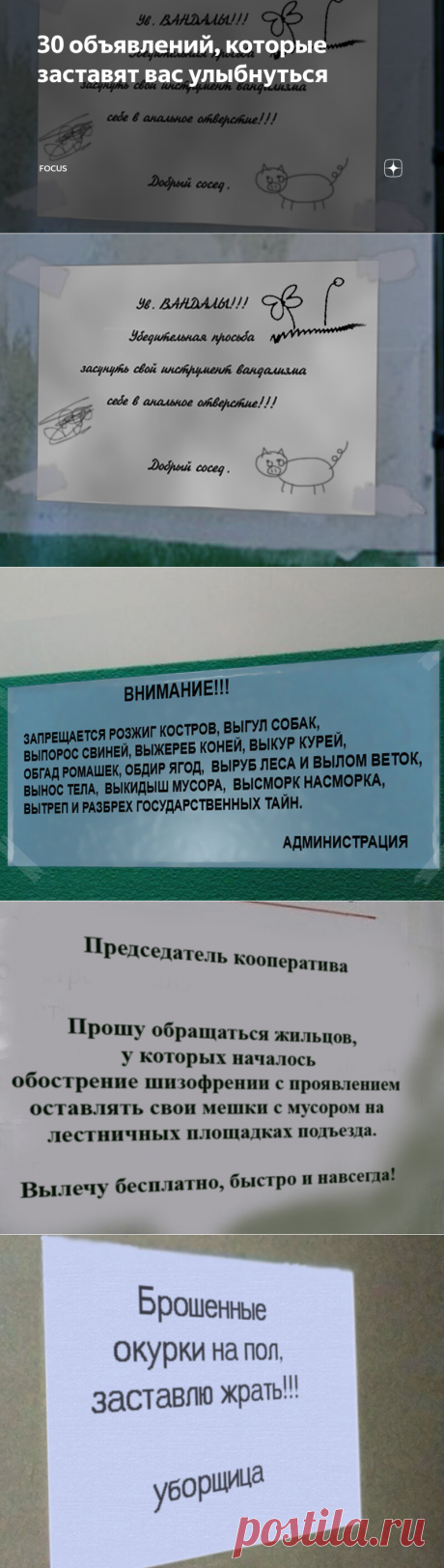 30 объявлений, которые заставят вас улыбнуться | FOCUS | Яндекс Дзен