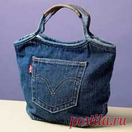 Выкройка сумки из джинсов от Анастасии Корфиати