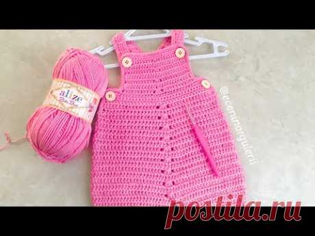 Tığ işi Örgü Bebek Tulumu /0-3 ay/Yenidoğan Tulum/Baby Rompers/Overalls