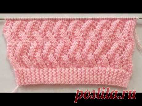 Zigzag Knitting Stitch Pattern For Cardigan/Sweater