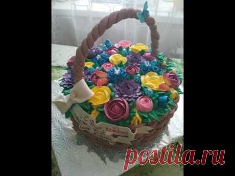 Торт Корзина с цветами!