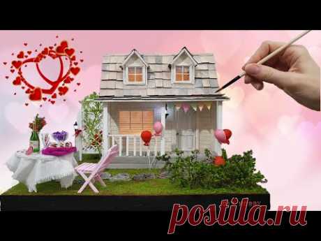Романтичный домик из картона [День святого Валентина] DIY