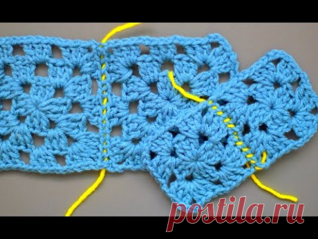 Sew crochet pieces together (2 different methods)