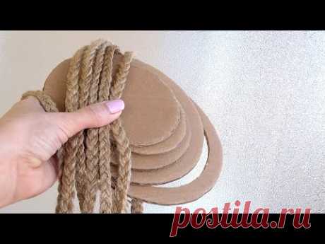 КРАСИВА ІДЕЯ для ПОДАРУНКУ та ДЕКОРУ своїми руками / Jute craft idea