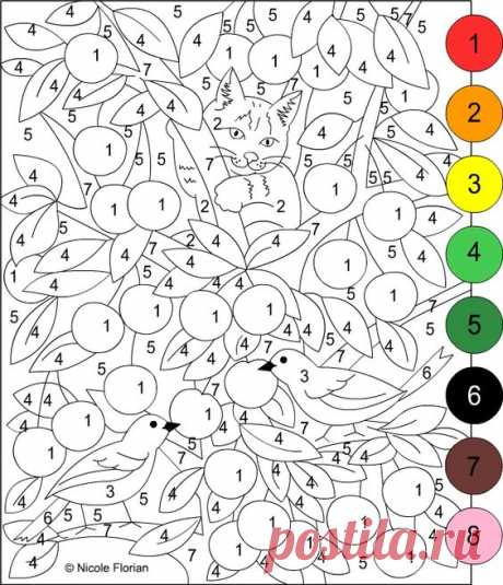 (690) Nicole's Free Coloring Pages: cat | Drawing made easy for kids